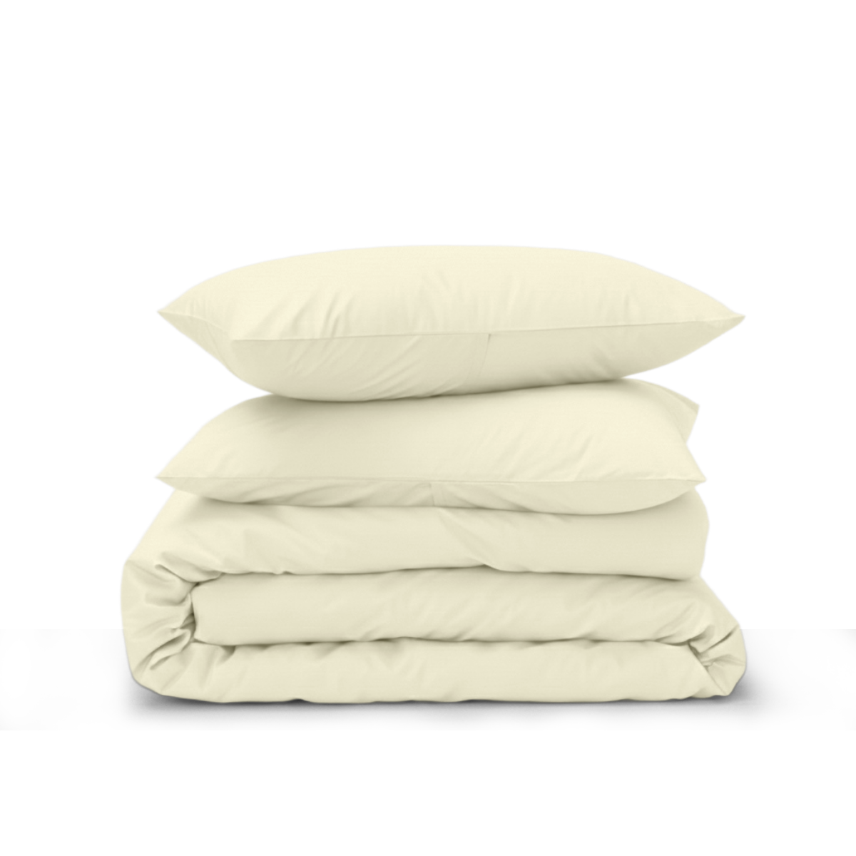 King Percale Duvet Set – Ivory