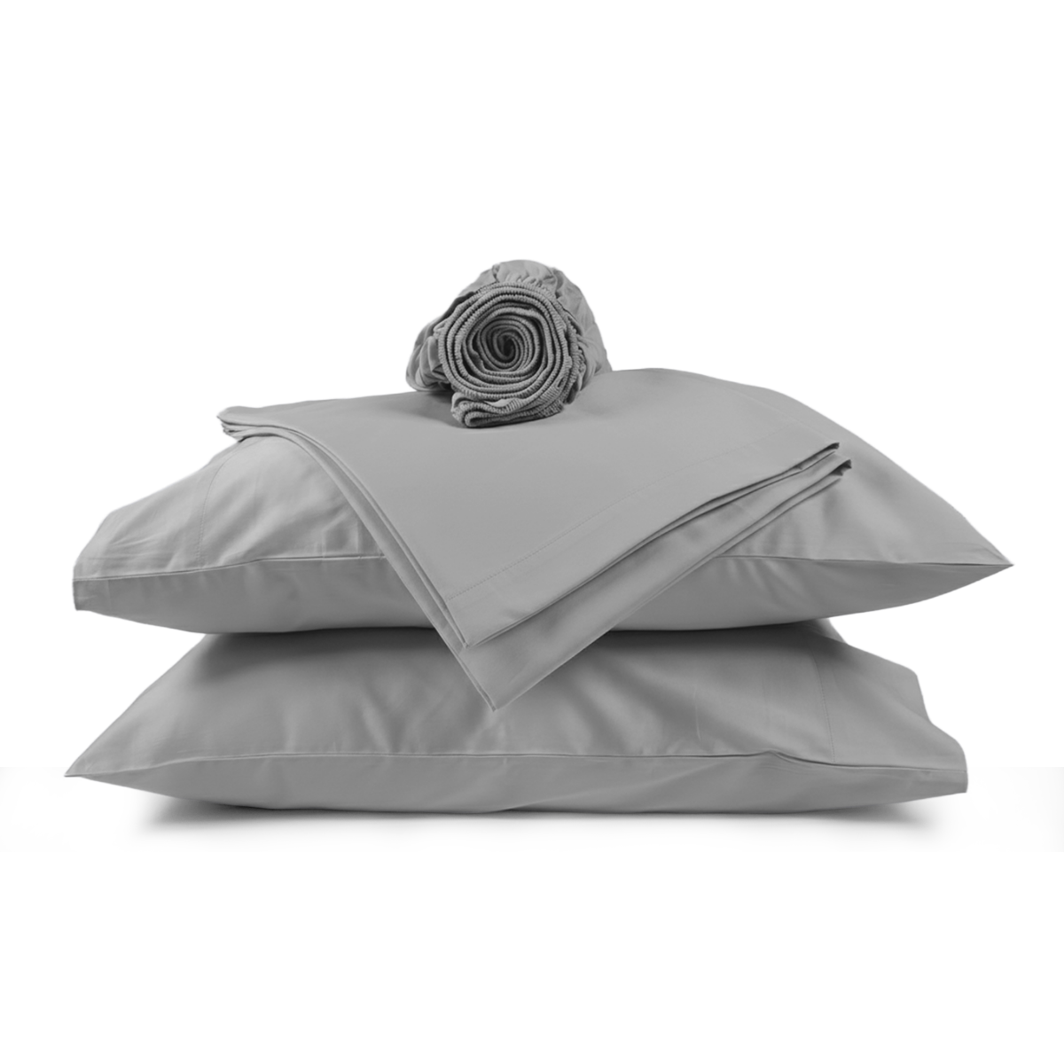 King Sateen Sheet Set – Light Grey