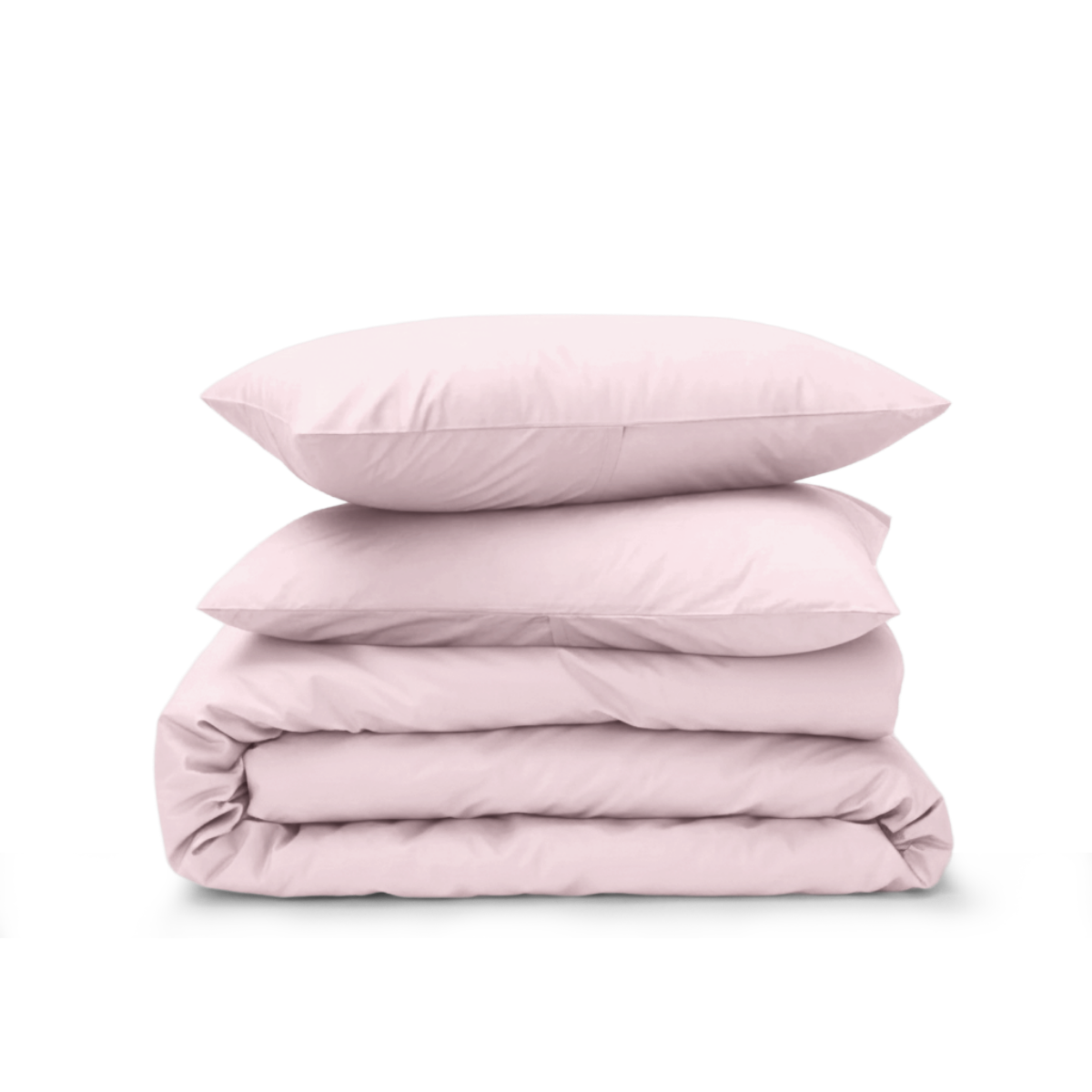 California King Percale Duvet Set – Soft Blush